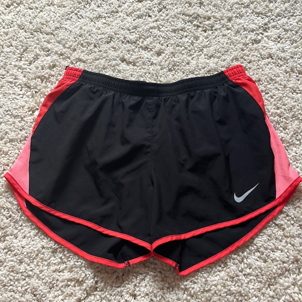 Black Nike running shorts
